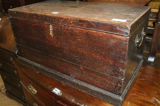 Mid Victorian oak chest